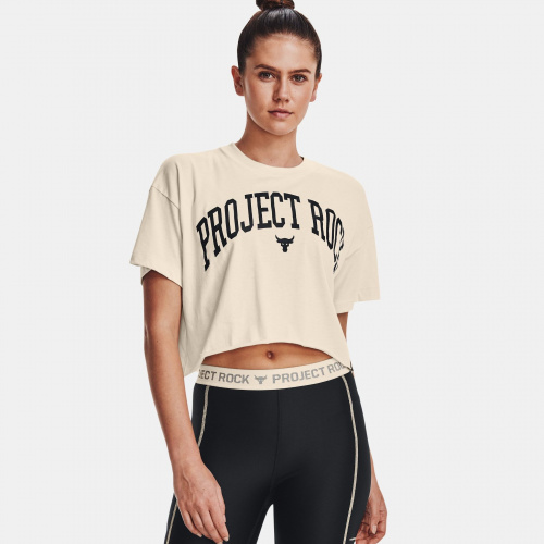 Clothing - Under Armour Project Rock Crop Short Sleeve | Fitness 